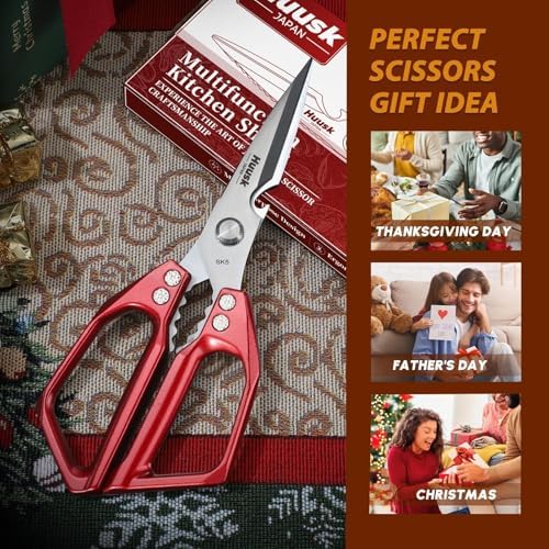 HUUSK Kitchen Scissors for Food