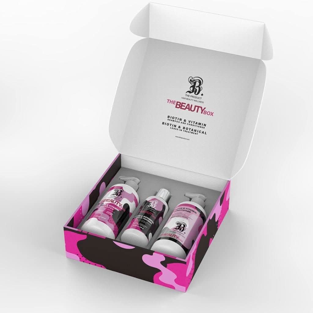 Biotin Infused Shampoo, Conditioner & Leave-in Hair Care Set