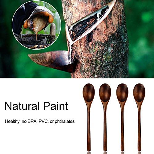 AOOSY 9 In Wooden Spoons for Eating