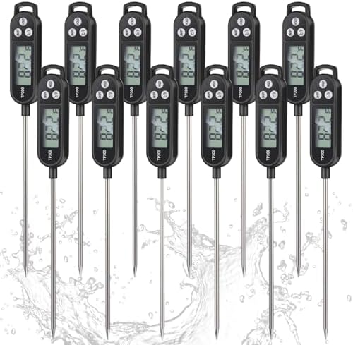 Copkim 12 Pcs Instant Read Meat Thermometer Long Probe