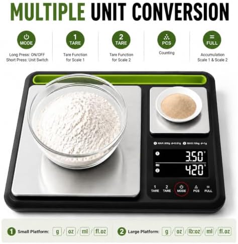 0.001oz/22lb Professional Dual Platform Food Scale Baking Scale