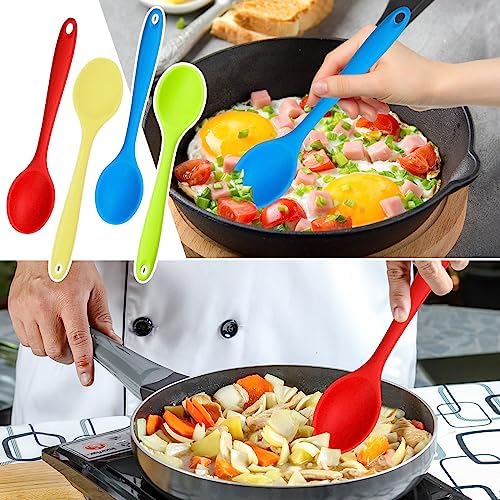 4 Pcs Mixing Spoons for Cooking