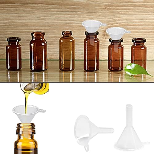 30 Pcs Small Funnel Mini Funnel Clear Plastic Funnels