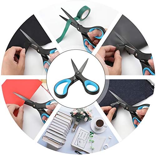 LIVINGO Titanium Scissors 8" 2 Pack Non Stick Office Craft Shears