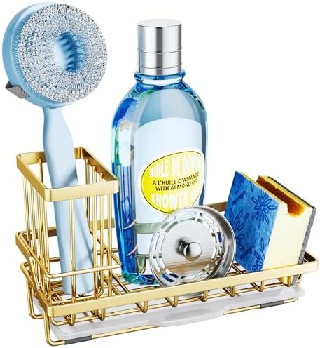 SWTYMIKI Sink Caddy Kitchen Sink Organizer