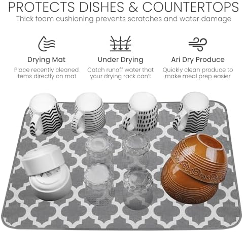 Bellemain Dish Drying Mat, Drying Matt Kitchen Counter