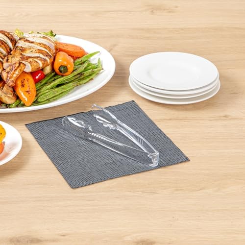 Restaurantware Tongs 10 Pack Of 7 1/2” Heavy-Duty Plastic Kitchen Tongs