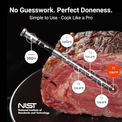 ThermoMaven 3000FT Wireless Meat Thermometer, No App Needed, 2 Probes