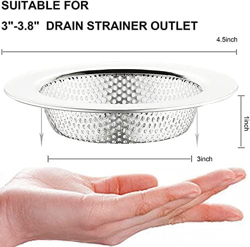 LASSHSWA Kitchen Sink Strainer Stainless Steel, Kitchen Sink Drain
