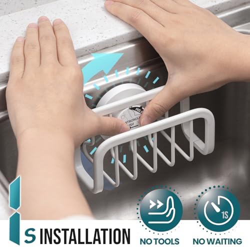 TAILI White Sponge Holder for Kitchen Sink