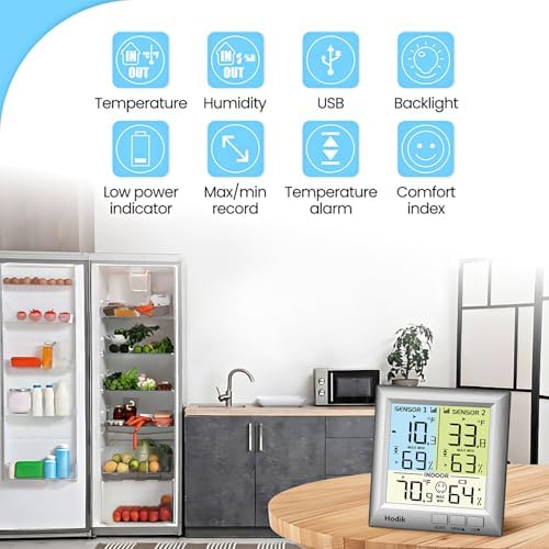 Freezer Fridge Thermometer Wireless