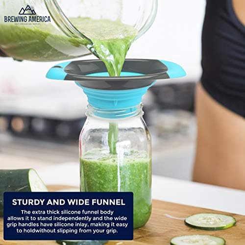 Kitchen Canning Funnel – Collapsible Silicone Food Funnel