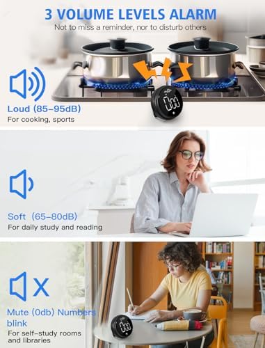 JOYHILL Digital Kitchen Timer, Large LED Display