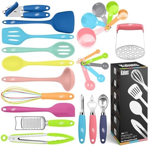 Kaluns 24 Pcs Silicone Cooking Utensils Set