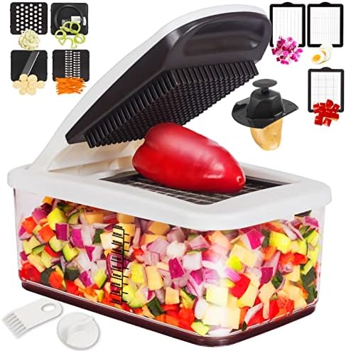 RüK Vegetable Chopper, Extra Large Chopper Vegetable Cutter, 4 Vegetable