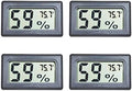 4-Pack Mini Indoor Temperature Humidity Meters Digital Gauge