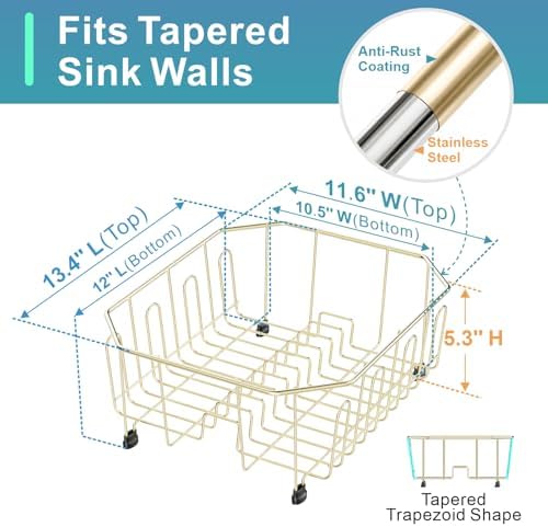 GSlife Small in Sink Dish Drying Rack