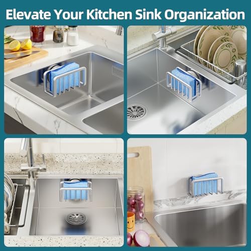 TAILI Sink Caddy with Strong Suction Cup, Sponge Holder