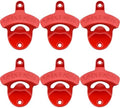 Red Beer Opener Wall Mounted Stainless Screw in Wall Soda Bottle Cap Opener
