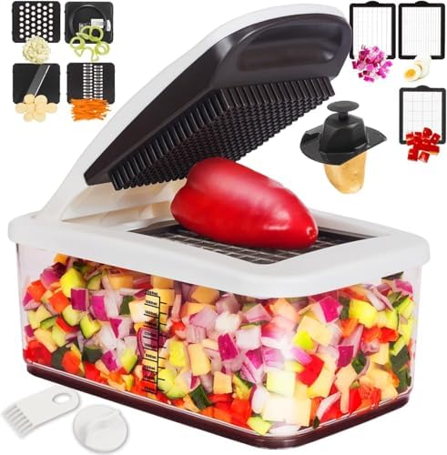RüK Vegetable Chopper, Extra Large Chopper Vegetable Cutter, 4 Vegetable