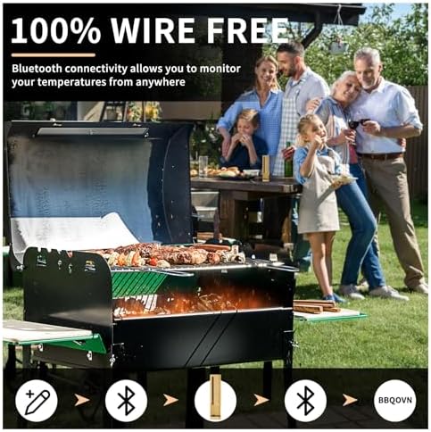 Wireless Meat Thermometer Digital, 777ft Long Range Bluetooth Meat Thermometer