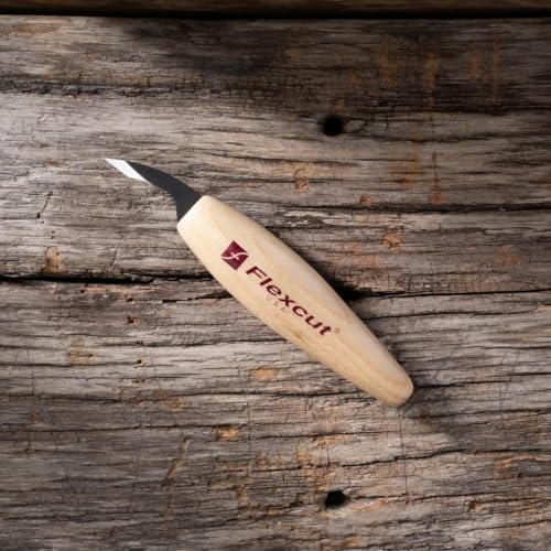FLEXCUT Wood Carving Knives | Fine Detail Knife | Honed and Polished 1095 High