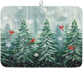 Winter Pines Tree Dish Drying Mats