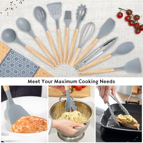 19PCS Gray Kitchen Cooking Utensils Set Kitchen Tools Set