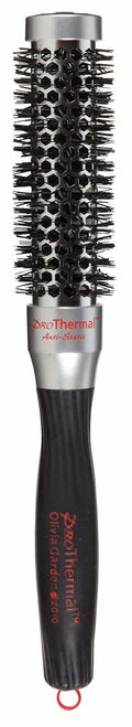 Olivia Garden ProThermal T-25 metallic barrel hair brush for salon-quality curls and volume