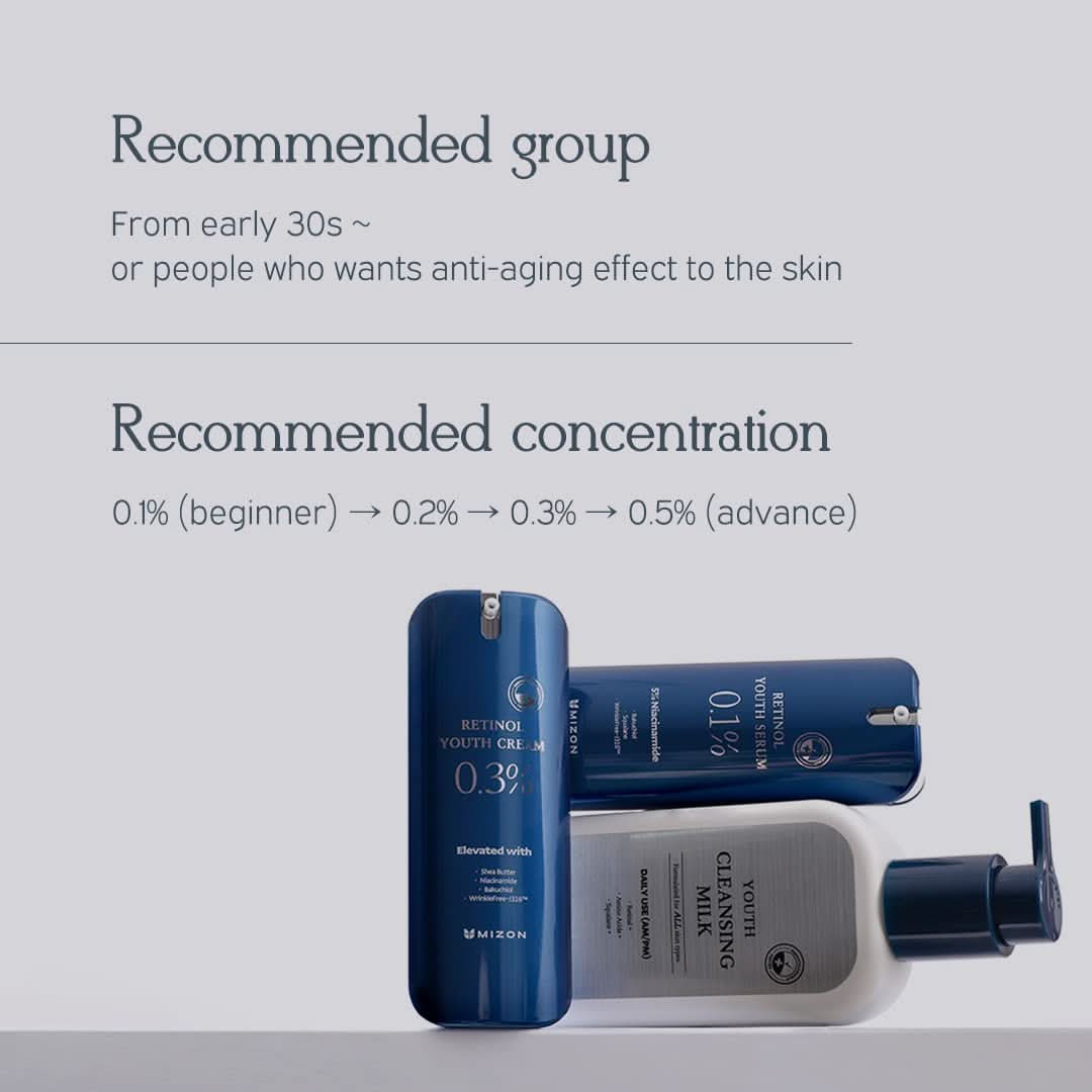 0.1% Retinol Youth Serum Anti-Aging Face Treatment 0.1 oz
