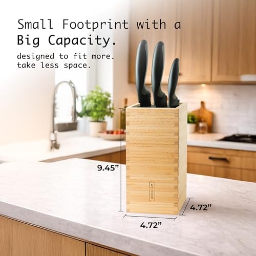 KAIZEN Bamboo Knife Block Without Knives