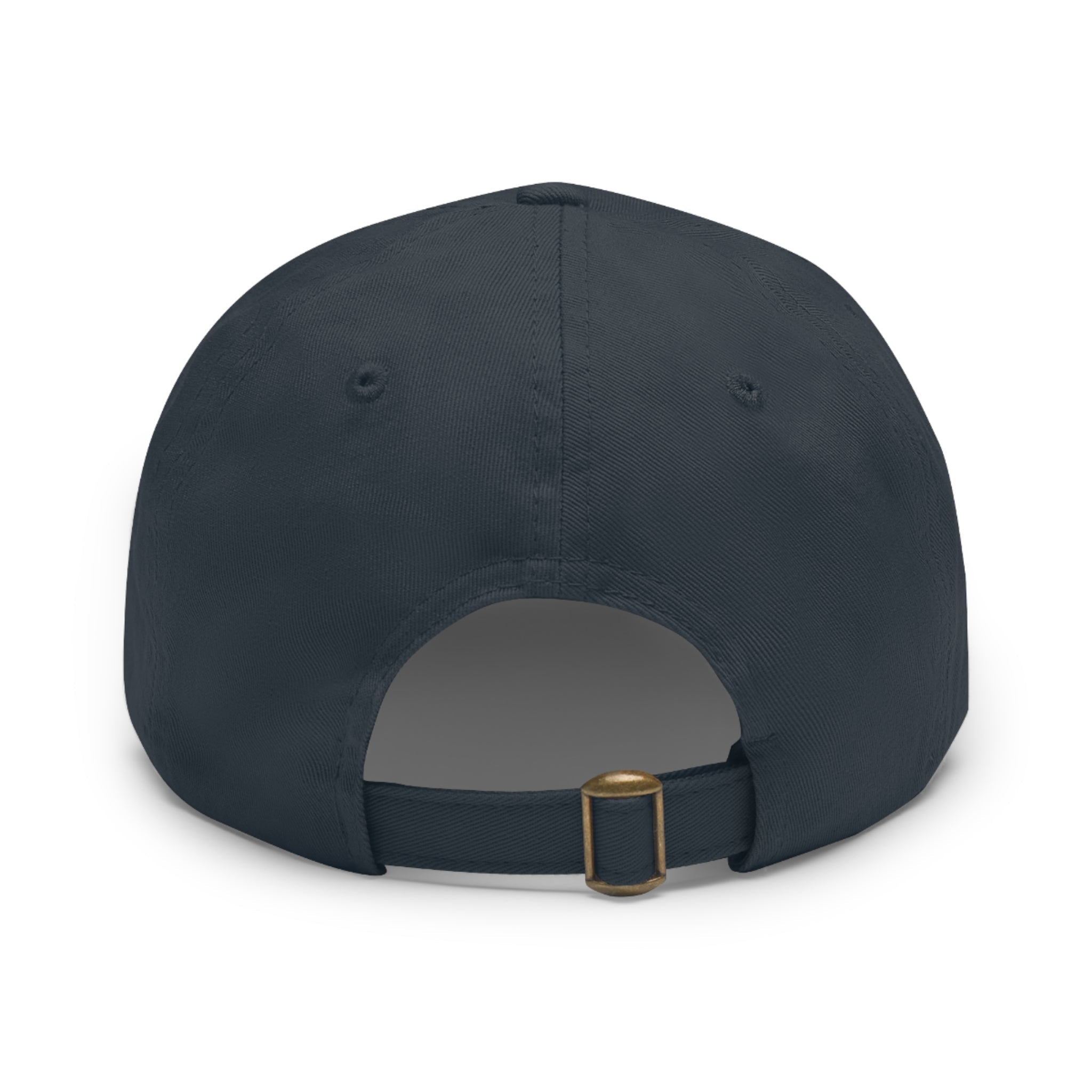 Unstructured Cotton Baseball Cap with Minimalist Leather Patch