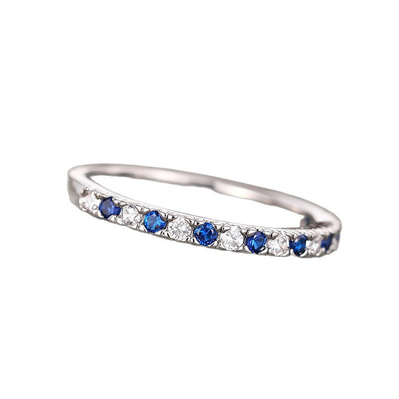 European And American Geometric Round Ring Womens Minimalist Style