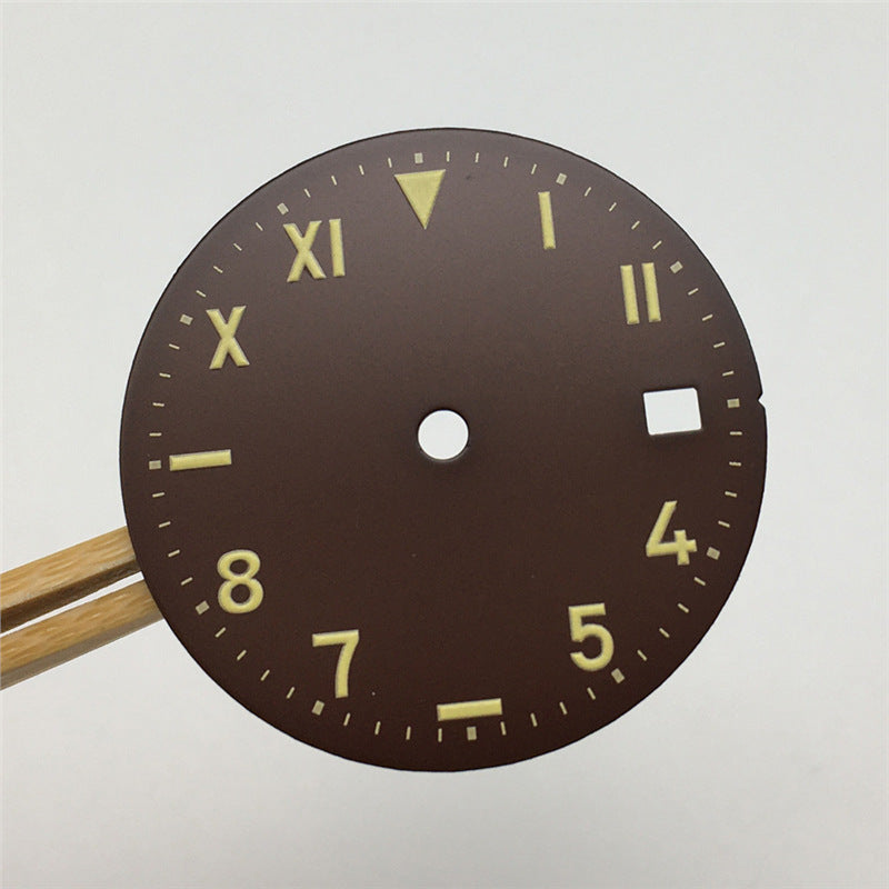 Modified Watch Dial With Luminous Numerals