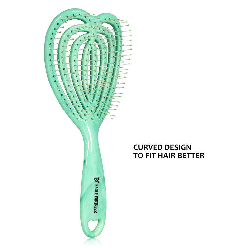 Curved Vented Hair Brush - Detangling Tool for All Hair Types