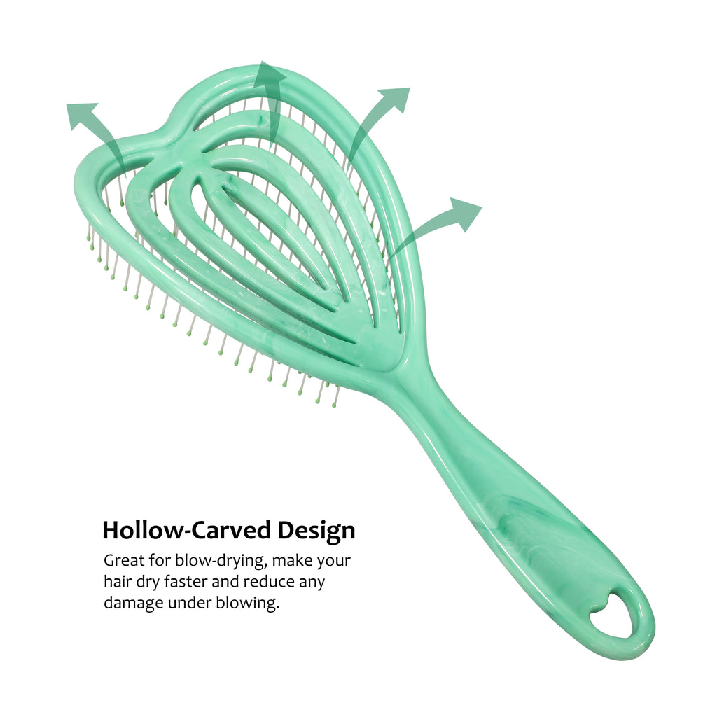 Curved Vented Hair Brush - Detangling Tool for All Hair Types