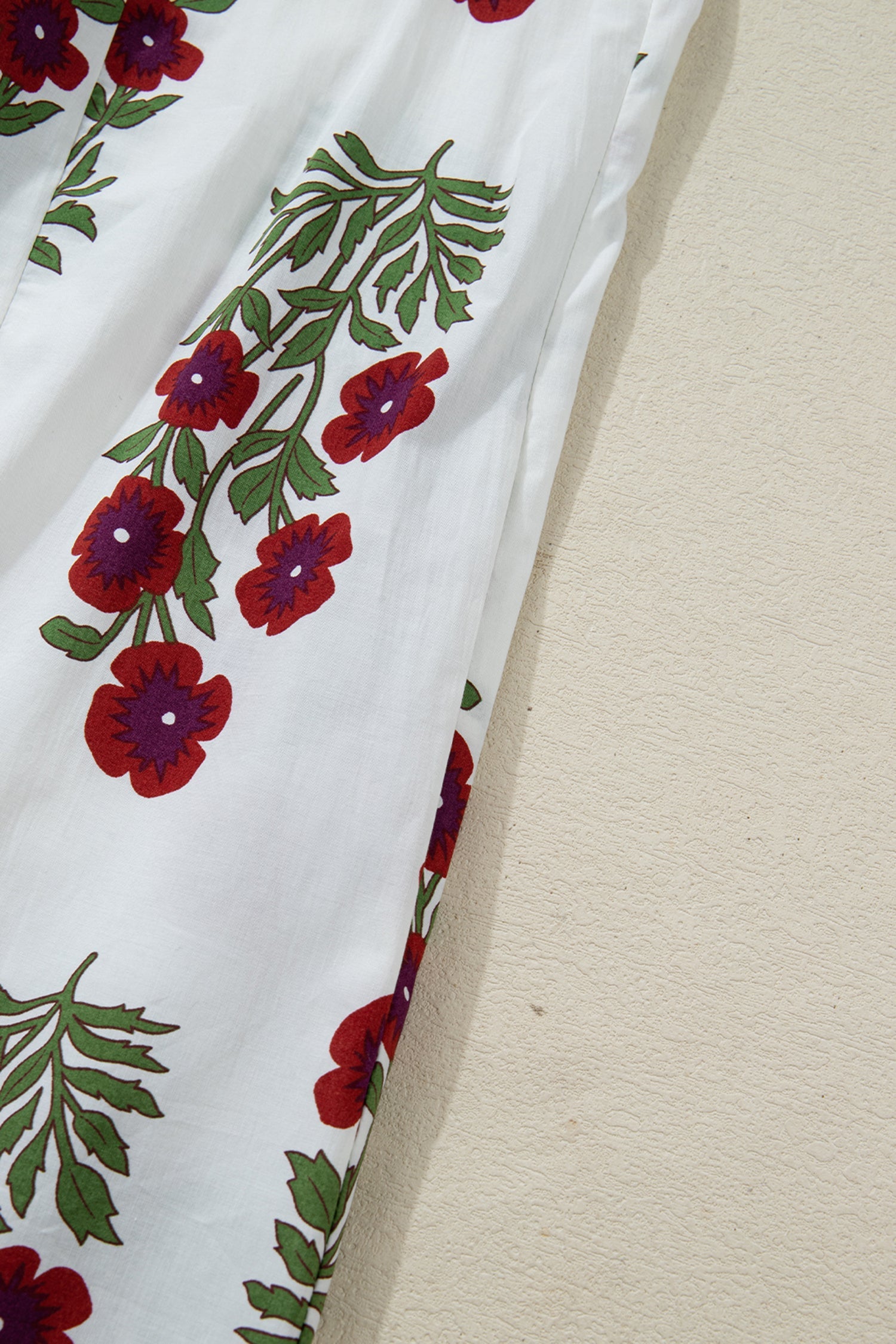 Halo Sleeve Loose Floral Dress