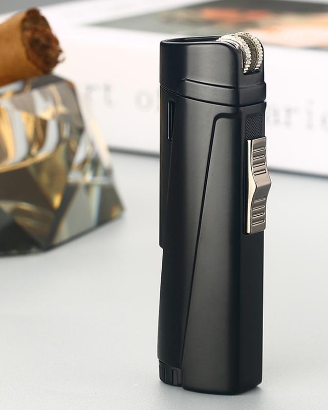 Modern Triple Jet Torch Lighter with Grinding Wheel Ignition