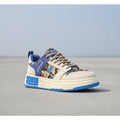 Bear Patch Low-Cut Harajuku Sneakers - Thick Sole Color Block