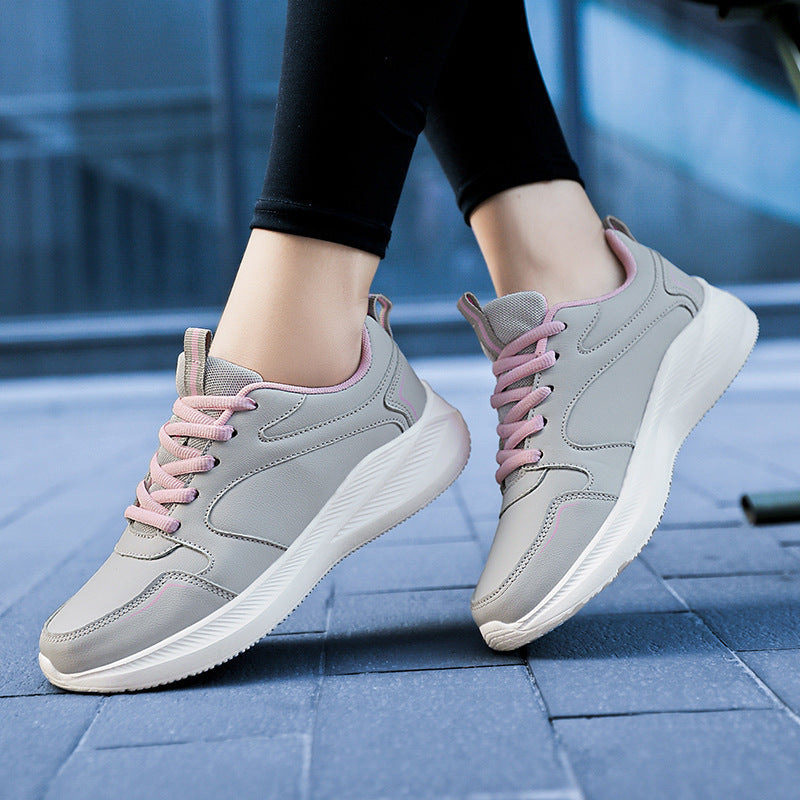 Women’s Waterproof Leather Casual Sneakers Cushioned Walking Shoes - Image 5