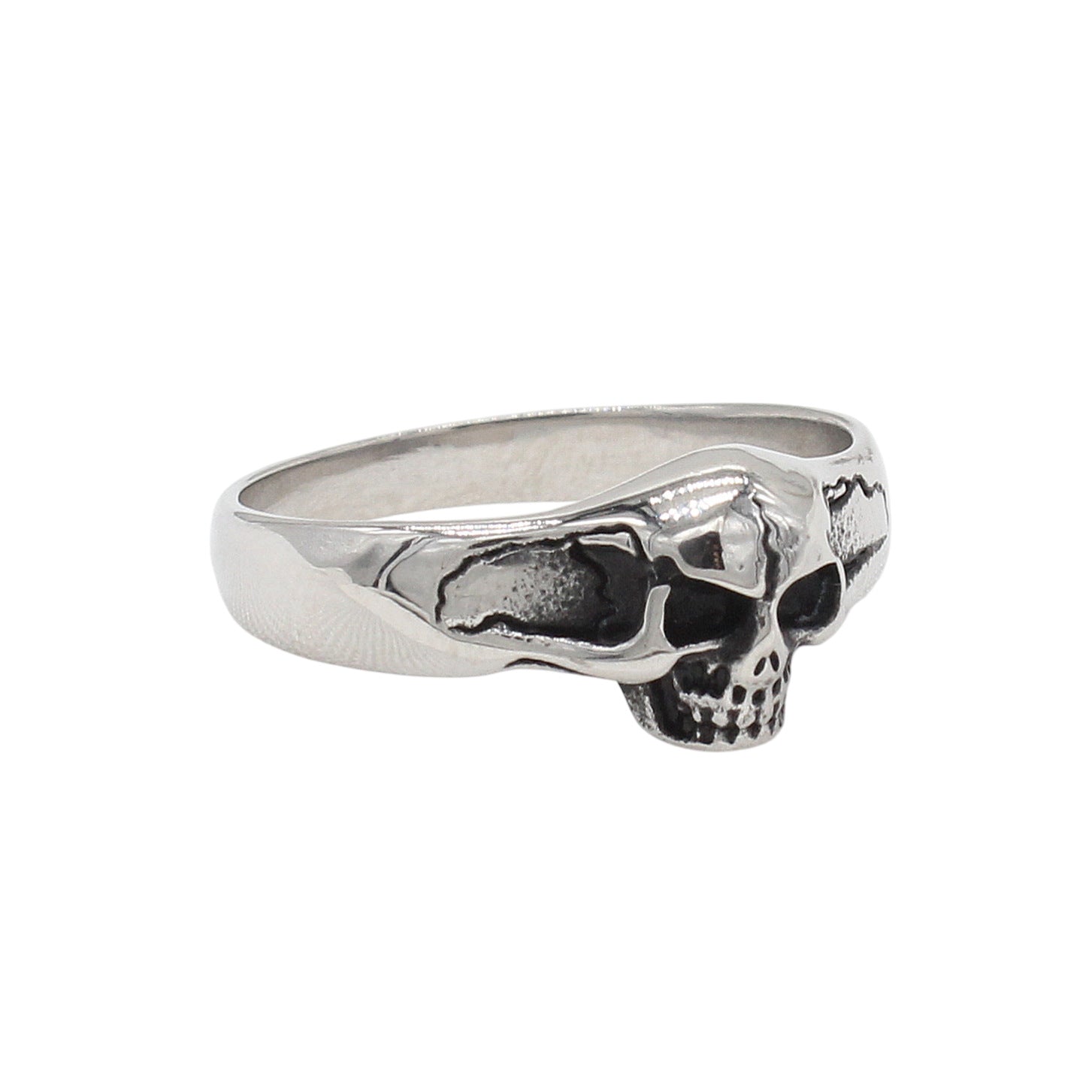 European And American Style Personalized Vintage Skull Titanium Steel Ring