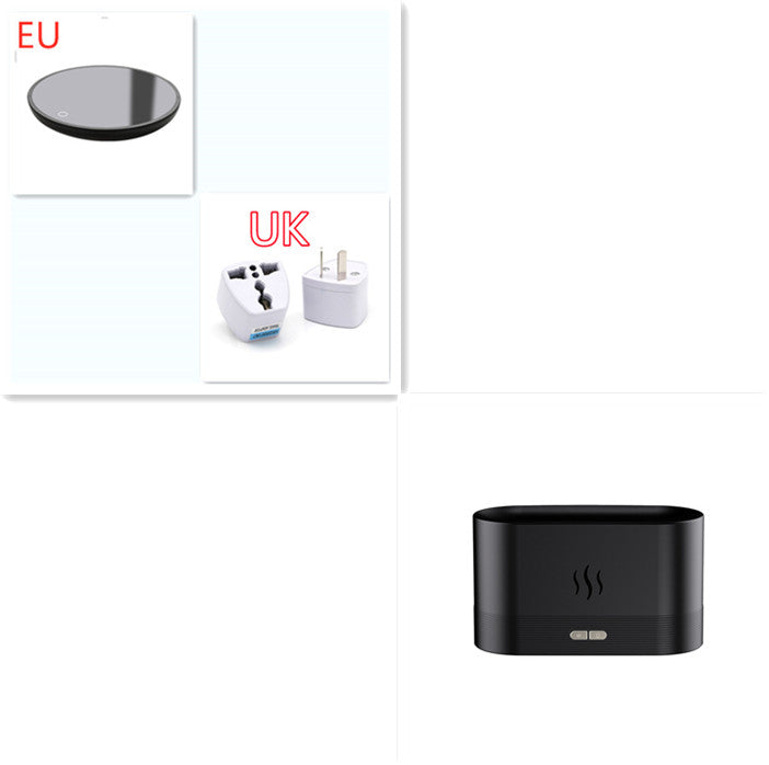 Modern LED Flame Aroma Diffuser & Ultrasonic Mist Humidifier