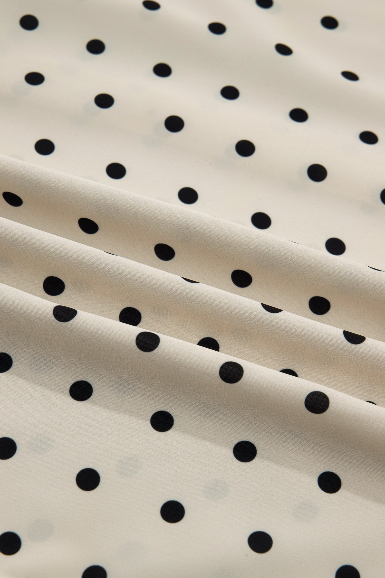 Adora Polka Dot Button Detail Babydoll Blouse | Polyester