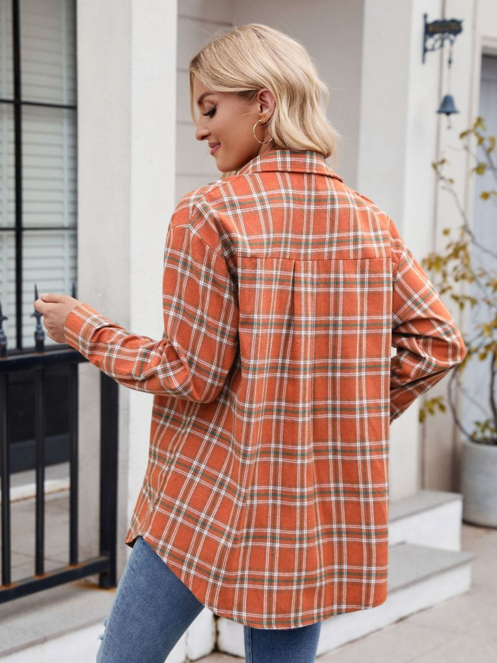 Mandy Plaid Button Up Long Sleeve Shirt | Women's
