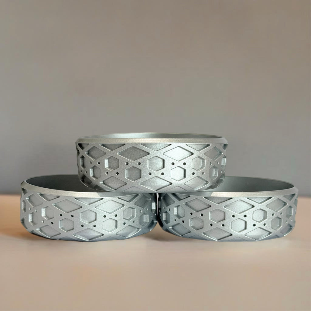 Silver Metallic 3.25” Waffle Shorty Boot