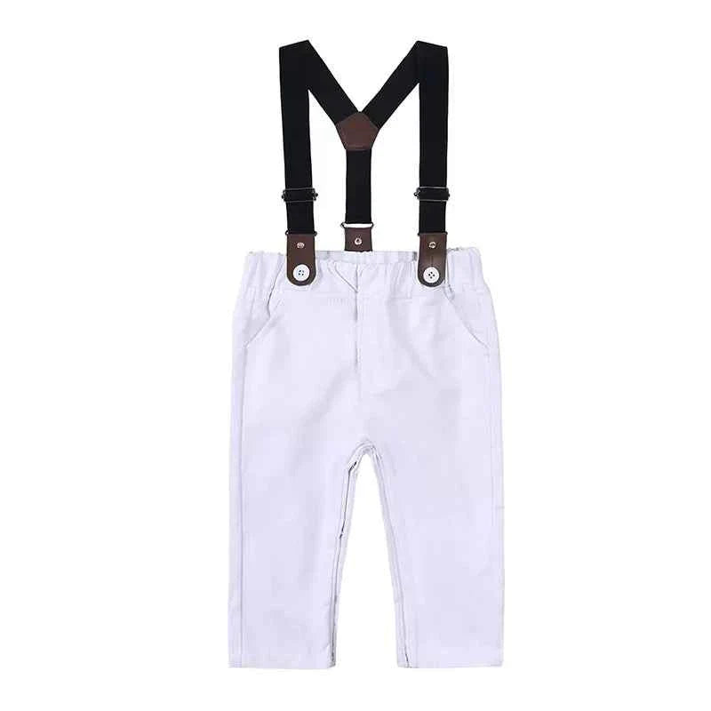 Children's Striped Shirt and Overall Set