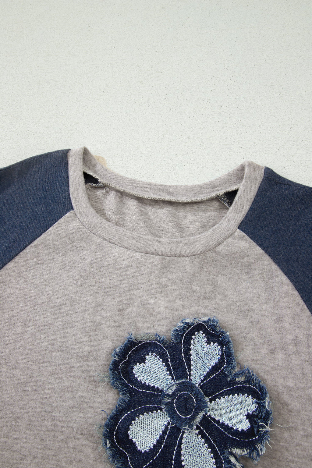 Milani Raglan Sleeve T-Shirt with Floral Appliques