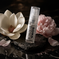 Roma Bianca 2mL sample vial featuring a minimalist white label against a dark marble backdrop