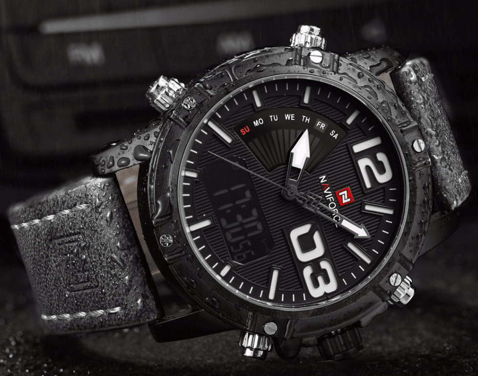 Multifunction Digital Analog Sports Watch with Alarm & Stopwatch