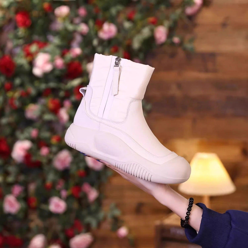 Women's Waterproof Winter Snow Boots with Plush Lining Side Zip - Image 6